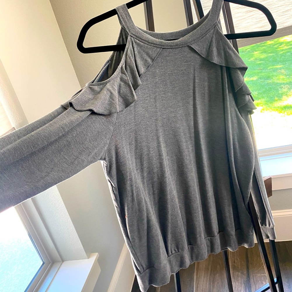 Express- Cold shoulder sweater